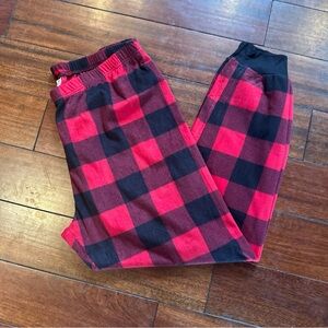PJ Place Men’s Holiday Buffalo Check Plaid Fleece Pajama/Lounge Pants XL
